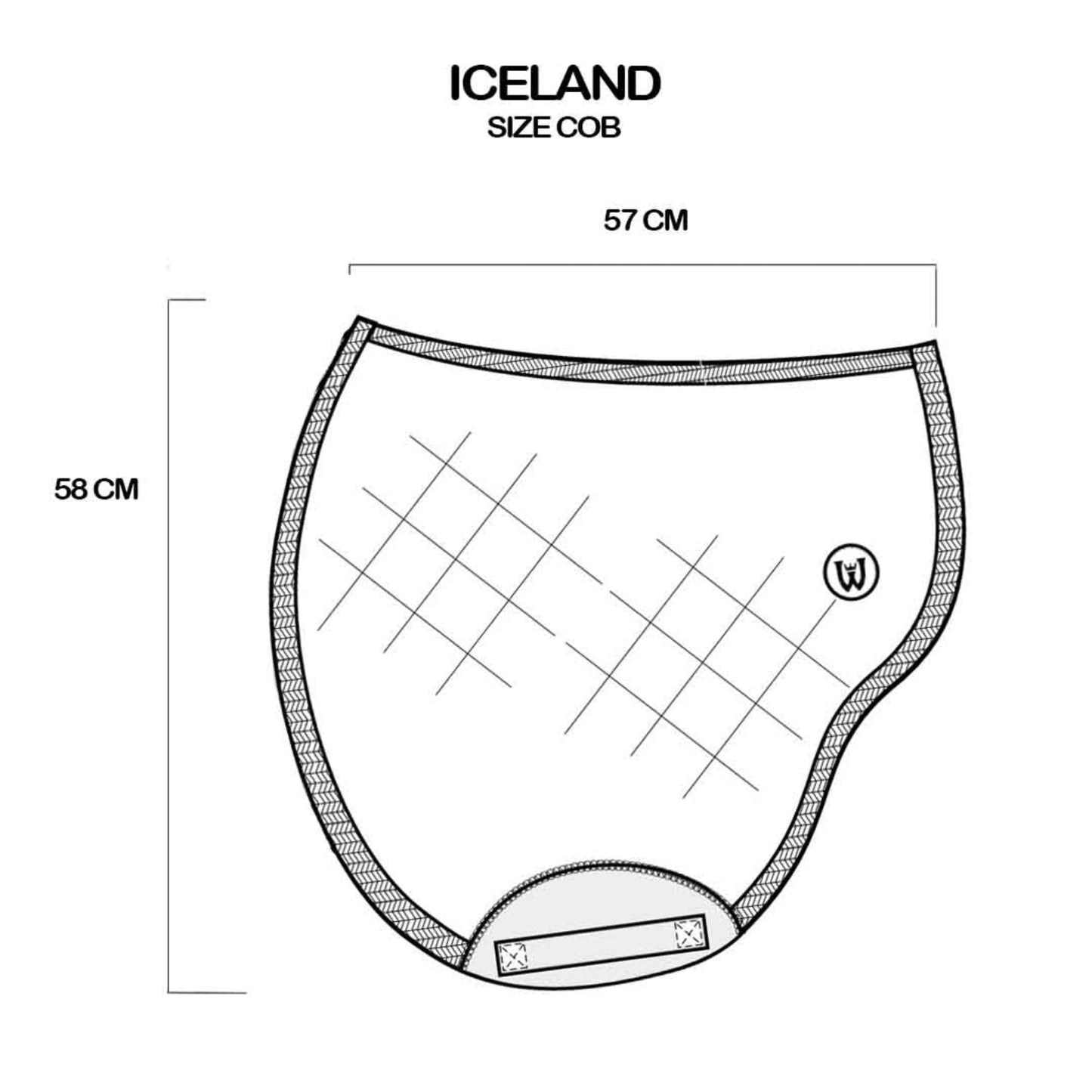 Schabrak Island av 100% ull - COB